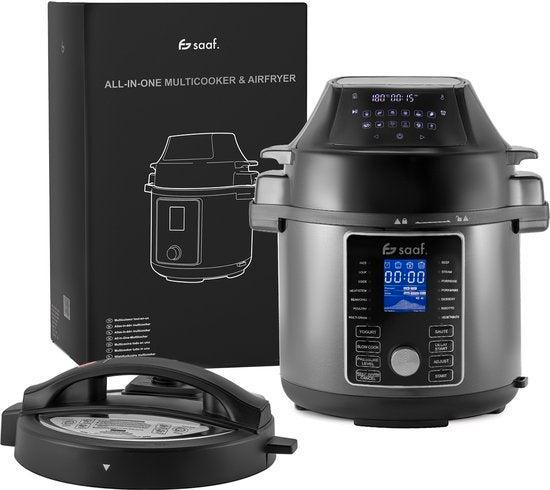 2dekans | Multicooker met Airfryer - 15-Delige Set - 6L - 24, Elektronische apparatuur, Airfryers, Ophalen of Verzenden