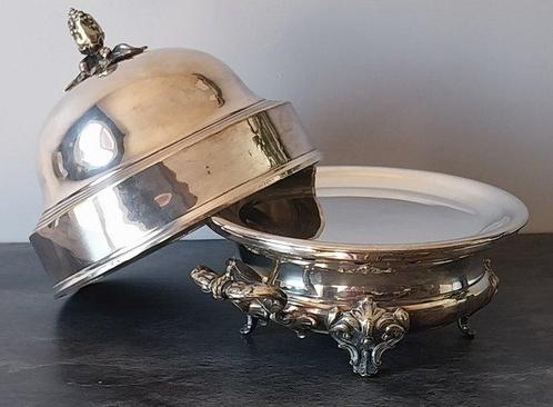 Christofle - Plateau plat - Cloche - Plaqué(e) argent -, Antiek en Kunst, Antiek | Meubels | Tafels