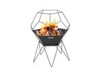 Veiling - 2x Barbecook vuurkorf Jura geometrisch zwart, Tuin en Terras, Houtskoolbarbecues, Nieuw
