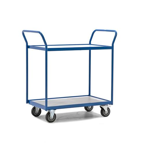 Gebruikte Tafelwagen 2 duwbeugels, Doe-het-zelf en Bouw, Transportwagens, Gebruikt, Ophalen of Verzenden