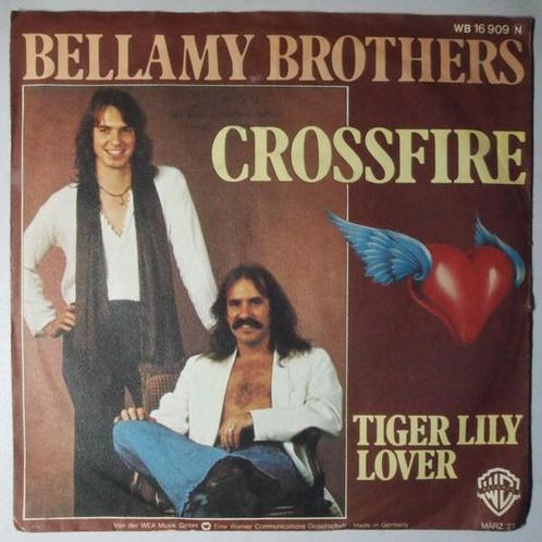 Bellamy Brothers - Crossfire - Single, Cd's en Dvd's, Vinyl Singles, Single, Gebruikt, 7 inch, Pop