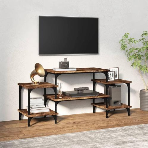 vidaXL Tv-meubel 117x35x52 cm bewerkt hout gerookt, Huis en Inrichting, Kasten |Televisiemeubels, Nieuw, Verzenden