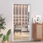 vidaXL Binnendeur 102,5x201,5 cm ESG-glas en aluminium wit, Doe-het-zelf en Bouw, Deuren en Vliegenramen, Verzenden, Nieuw