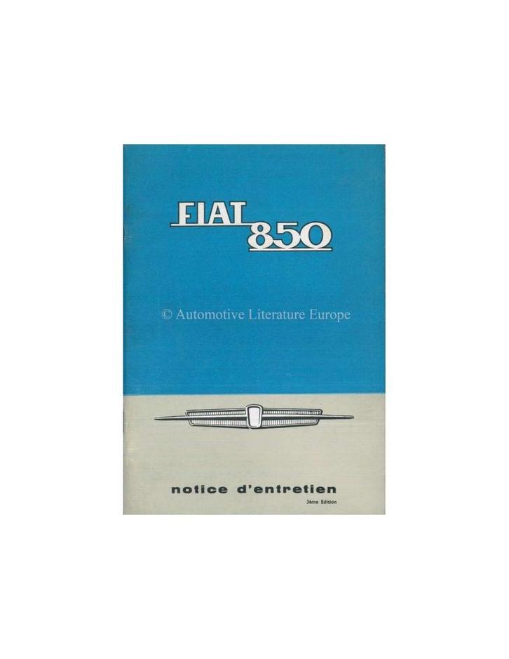 1965 FIAT 850 INSTRUCTIEBOEKJE FRANS, Auto diversen, Handleidingen en Instructieboekjes, Ophalen of Verzenden