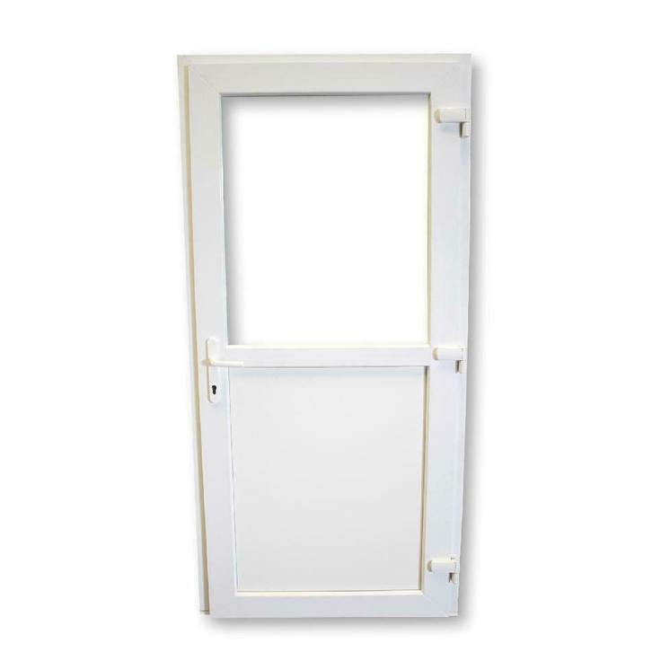 PVCbuitendeuren 98x204 ideaal voor garage,schuur of tuinhuis, Doe-het-zelf en Bouw, Deuren en Vliegenramen, Nieuw, Glas, Kunststof