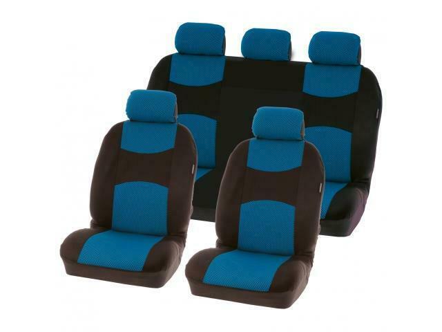 Stoelhoesset Chicago 9-Delig Blauw, Auto-onderdelen, Interieur en Bekleding, Ophalen of Verzenden