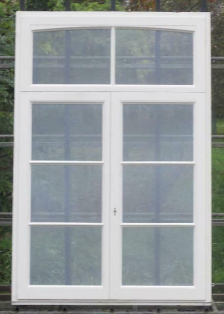padoek houten raam , chassis , venster 140 x 211 creme, Doe-het-zelf en Bouw, Raamkozijnen en Schuifdeuren, Inclusief glas, Nieuw