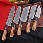 Keukenmes - Pakka Wood en Handgemaakt gevouwen staal - Noord