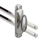 Kruk-espagnolet Ei ovaal glans chroom inclusief 2 stangen, Doe-het-zelf en Bouw, Nieuw, Overige materialen, Klink of Kruk