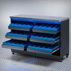 Datona Werkbank PREMIUM RVS werkblad met opbergbakken – 136, Doe-het-zelf en Bouw, Werkbanken, Ophalen of Verzenden, Nieuw