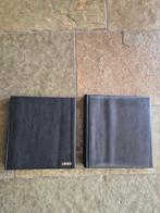 Zubehor - 2 luxe Lindner-T albums (zwatt) elk met (15×), Gestempeld