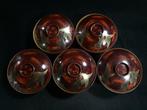 Wajima lacquerware / Japanese Vintage Wooden Bowl / Set of 5, Antiek en Kunst