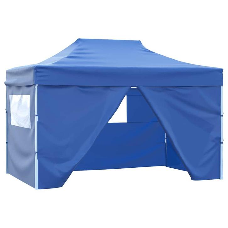 vidaXL Partytent met 4 zijwanden inklapbaar 3x4 m staal, Tuin en Terras, Partytenten, Nieuw, Verzenden