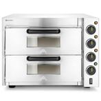 Pizzaoven | COMPACT | Elektrisch | 1+1x Ø39cm | 50°C/350°C, Verzenden, Nieuw in verpakking