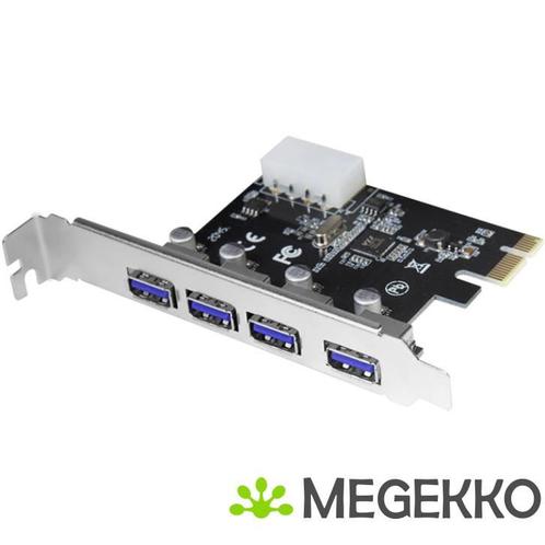 LogiLink PC0057 PCI Expres Card 4x USB3.0, Computers en Software, USB Sticks, Nieuw, Verzenden