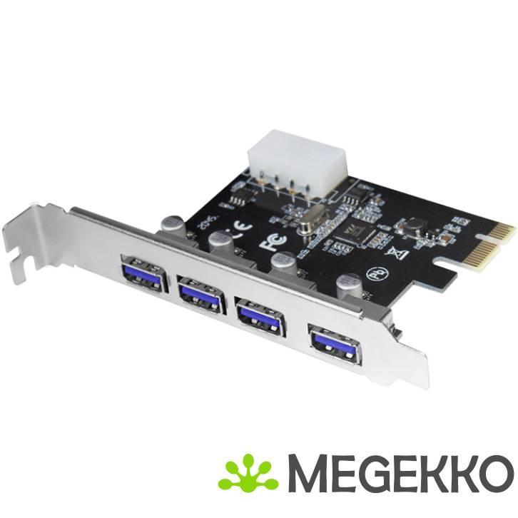 LogiLink PC0057 PCI Express Card 4x USB3.0, Computers en Software, USB Sticks, Nieuw, Verzenden