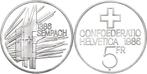 5 Franken 1986 Schweiz Sempach koper-nikkel