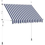 Zonneluifel Blauw Wit | OP = OP | Handbediend & Goedkoop!, Verzenden, Nieuw, 150 tot 300 cm, 250 cm tot 450 cm
