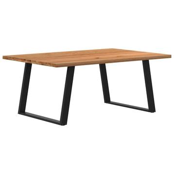 vidaXL Eettafel rechthoekig 180x120x74 cm massief eikenhout, Huis en Inrichting, Tafels | Eettafels, Verzenden, Nieuw