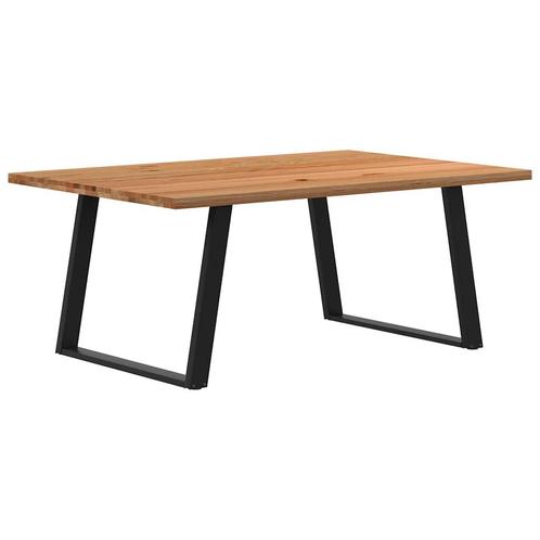 vidaXL Eettafel rechthoekig 180x120x74 cm massief eikenhout, Huis en Inrichting, Tafels | Eettafels, Nieuw, Verzenden
