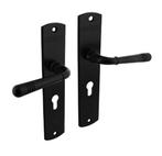 Intersteel deurkruk Helena op schild 230x44mm PC55 zwart, Doe-het-zelf en Bouw, Ophalen of Verzenden, Nieuw