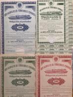 10 Acciones y bonos antiguos de España. Ferrocarriles RENFE,