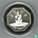 Barbados 5 dollars 1999 (PROOF) Millennium, Postzegels en Munten, Munten | Amerika, Verzenden, Losse munt, Goud