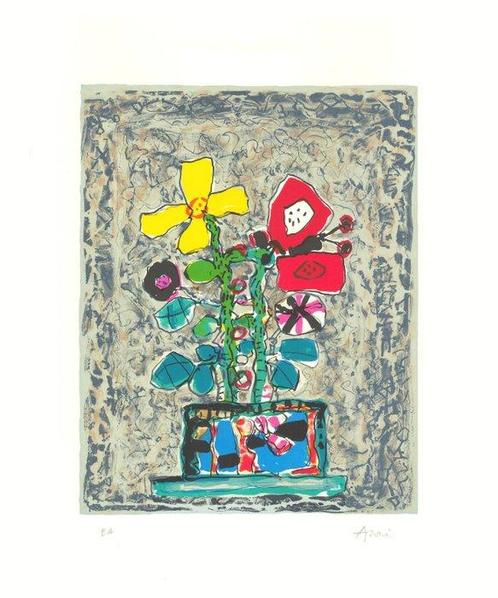 Paul Aizpiri (1919-2016) - Le bouquet de fleurs, Antiquités & Art, Antiquités | Autres Antiquités