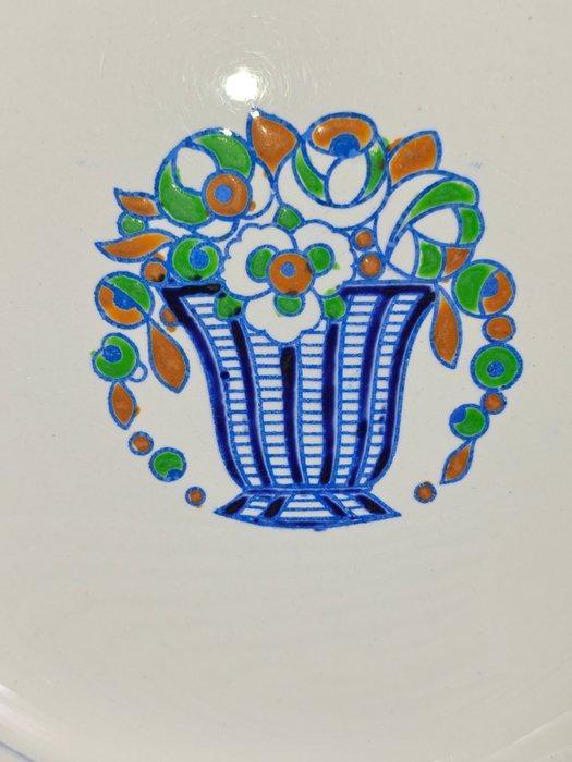Boch Frères - Bord (10) - Flora - Aardewerk - 10 borden boch, Antiek en Kunst, Antiek | Meubels | Tafels