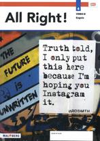 All Right! 4 vmbo-B 9789402077667 Vos, Boeken, Schoolboeken, Verzenden, Gelezen, Vos