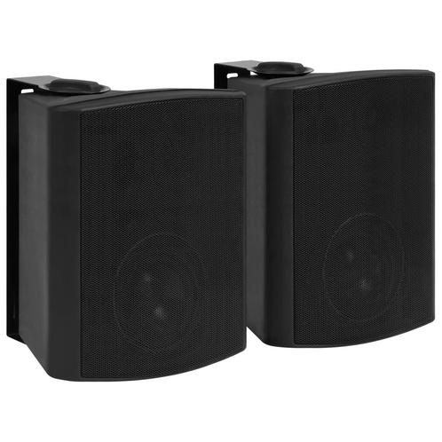 vidaXL Stereoluidsprekers wandgemonteerd 2 st 120 W zwart, Audio, Tv en Foto, Luidsprekerboxen, Nieuw, Verzenden