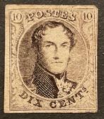 België 1851 - Leopold I Medaillon 6 - 10c centimes Bruin -, Postzegels en Munten, Postzegels | Europa | België, Gestempeld
