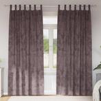 vidaXL Velvet Gordijnen met gordijnen 2 pcs Bruin 260 x 140, Huis en Inrichting, Verzenden, Nieuw