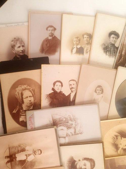 Studios lyonnais et divers - Bel ensemble de Cartes cabinets, Antiek en Kunst, Kunst | Tekeningen en Fotografie