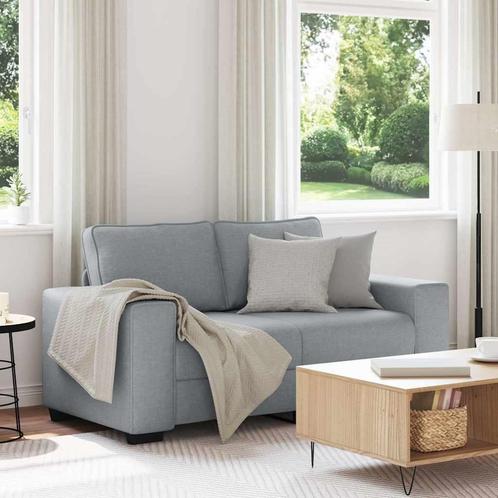 vidaXL 2-zitsbank 120 cm stof lichtgrijs, Huis en Inrichting, Zetels | Zetels, Nieuw, Verzenden