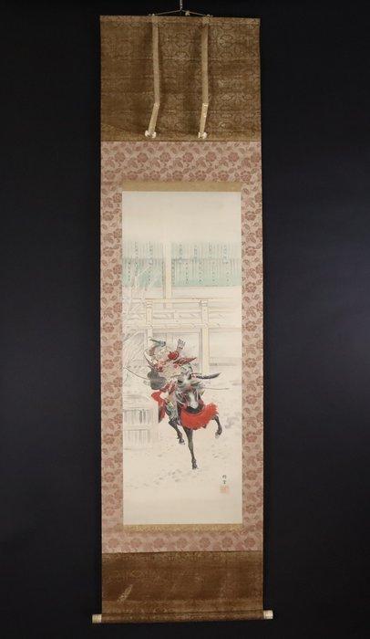 Hangende rollenset – Gepantserde krijger op paard - Matsuoka, Antiek en Kunst, Antiek | Overige Antiek