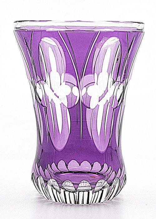 Meyrs Neffe Art Deco Faceted Crystal Glass Vase 1920 - Vaas, Antiek en Kunst, Antiek | Glaswerk en Kristal