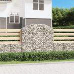 vidaXL Panier de gabions arqué 150x30x140/160 cm Fer, Jardin & Terrasse, Verzenden, Neuf