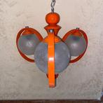 Kroonluchter - Glas, Hout - Anni 60 Atomic