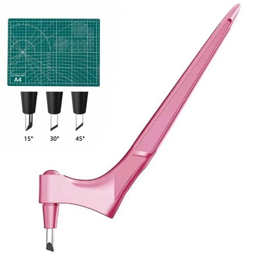 Fako Bijoux® - Cut Snijgereedschap + 3 Mesjes - Roze - 360°, Hobby en Vrije tijd, Kralen en Sieraden maken, Verzenden