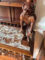 Settle (zitbank met hoge leuning) - Hout, Marmer