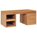 vidaXL Table basse 90x50x40 cm bois de teck massif, Verzenden