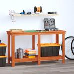 vidaXL Werkbank Waskleur Bruin 140 x 50 x 80 cm Massief, Doe-het-zelf en Bouw, Verzenden, Nieuw