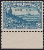 Espagne 1938 - Défense de Madrid. +5 pesetas. - Edifil 759, Postzegels en Munten, Gestempeld