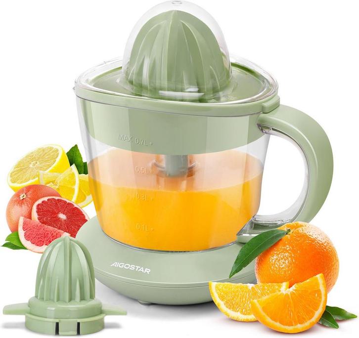 Citruspers - Elektrisch - 40W - Groen - Aigostar, Elektronische apparatuur, Juicers, Nieuw, Verzenden
