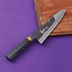 Keukenmes - R687 - Staal, Messing, Hout - Italië - chefs, Antiek en Kunst