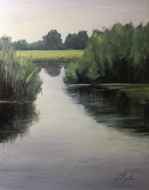Bugallo - Quiet Place - NO reserve, Antiek en Kunst, Kunst | Schilderijen | Modern