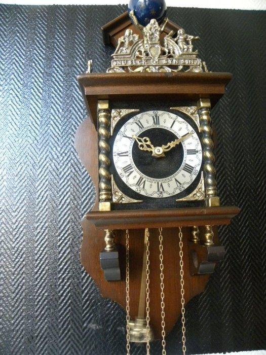 Zaandam/Zaanse klok - Hout, Metaal, Koper - 1960-1970, Antiek en Kunst, Antiek | Klokken