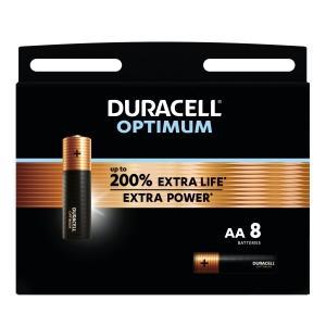 Duracell batterij alk optimum aa 8x, Doe-het-zelf en Bouw, Elektriciteit en Kabels