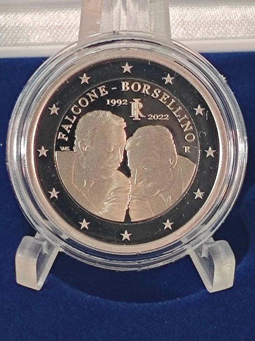 Italië. 2 Euro 2022 Erasmus + Falcone e Borsellino (2, Postzegels en Munten, Munten | Europa | Euromunten